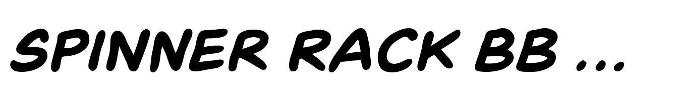 Spinner Rack BB Bold Italic